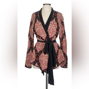 Peruvian Connection Ottoman Smoking Jacket Cardigan